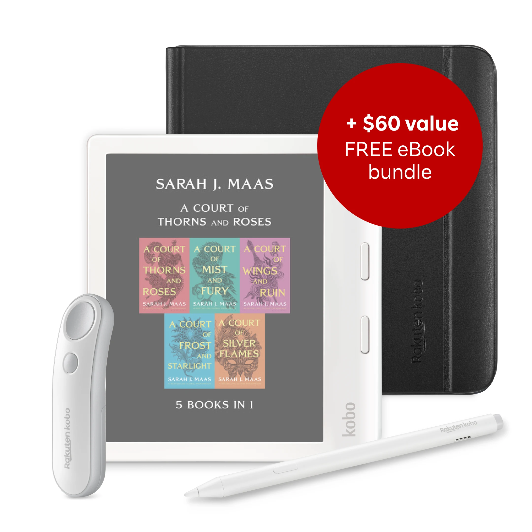 Kobo Libra Colour bundle with free ACOTAR eBooks 1–5