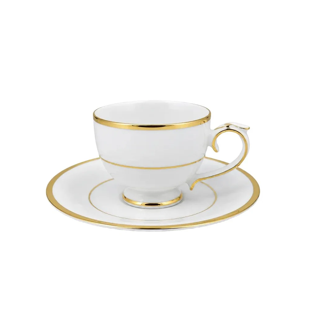 Rosedale Wales Gold Cup and Saucer