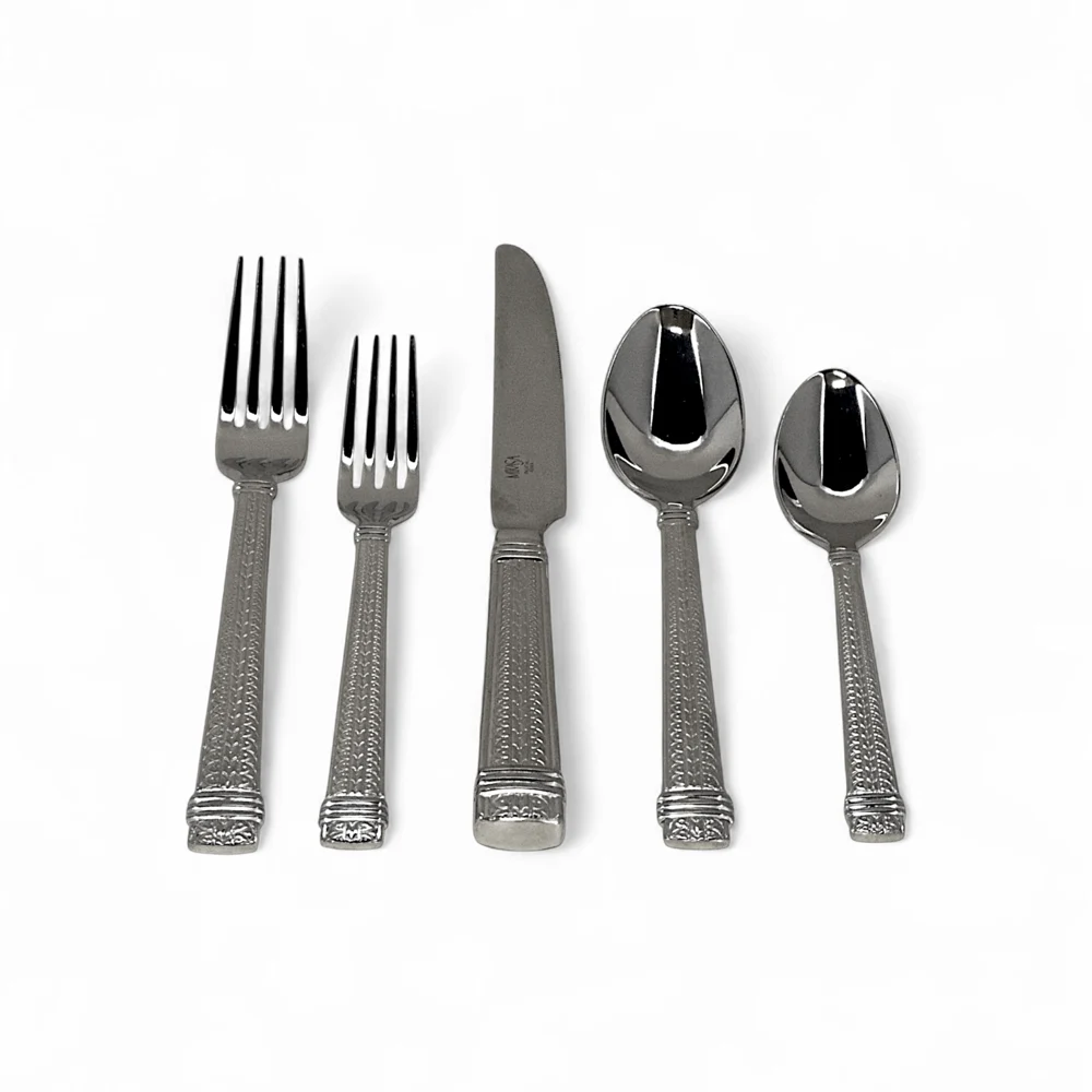 Mikasa Palatial Platinum Flatware - 5 Piece Place Setting