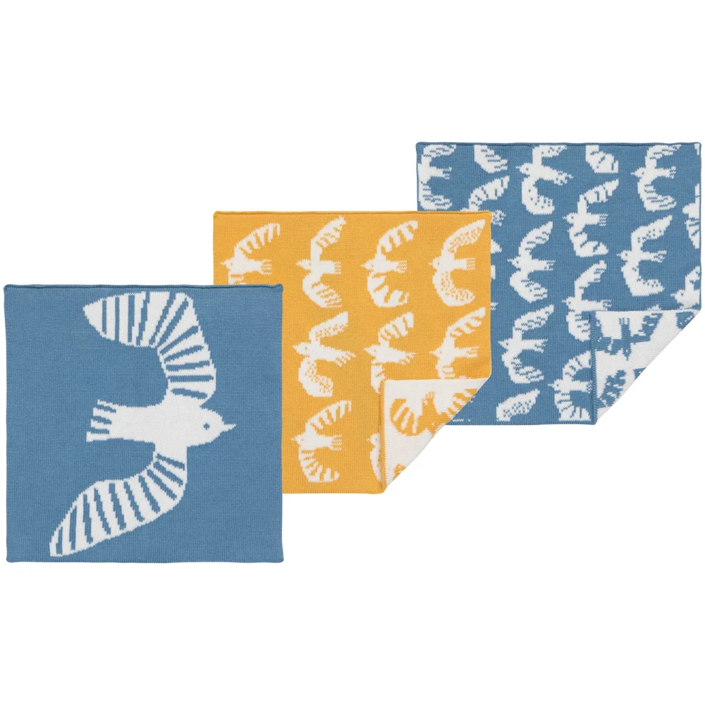 Danica Jubilee Knit Dishchlots set of 3 - Birdie