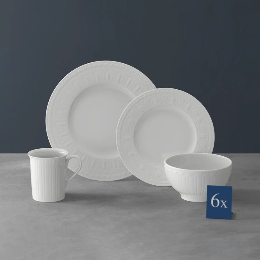 Villeroy & Boch | Cellini Dinnerware Set — White / 24 Piece Set