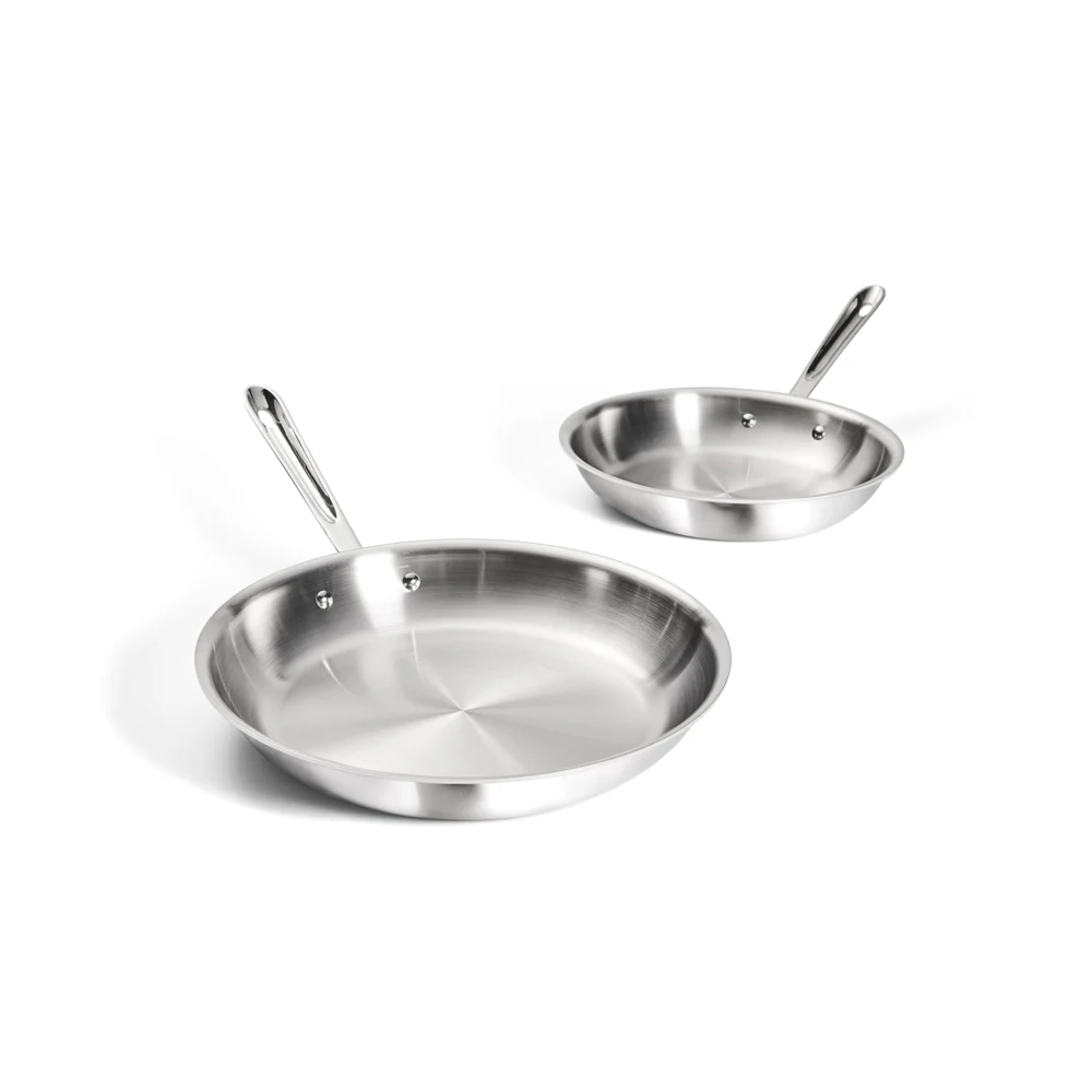 All-Clad Stainless Steel Fry Pans - Set of 2 / 10" & 12"