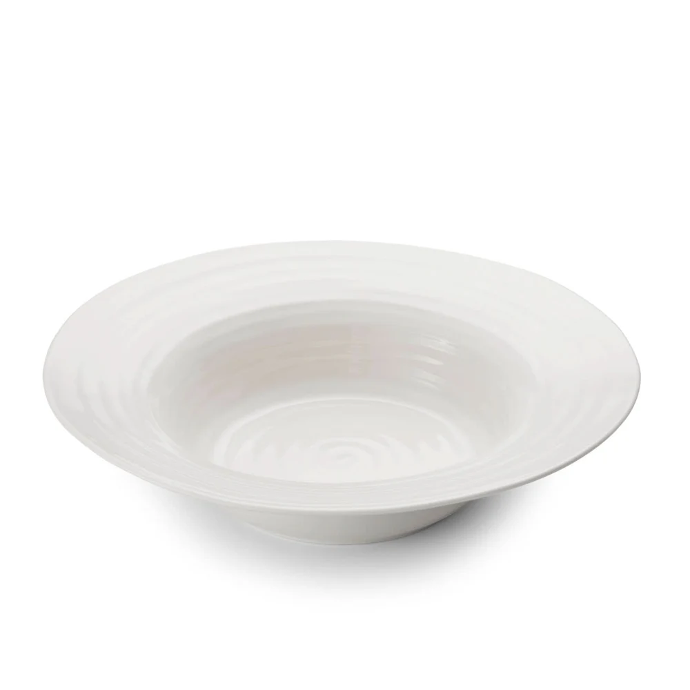 Portmeirion Sophie Conran White 10.5" Bistro Bowls - Set of 2