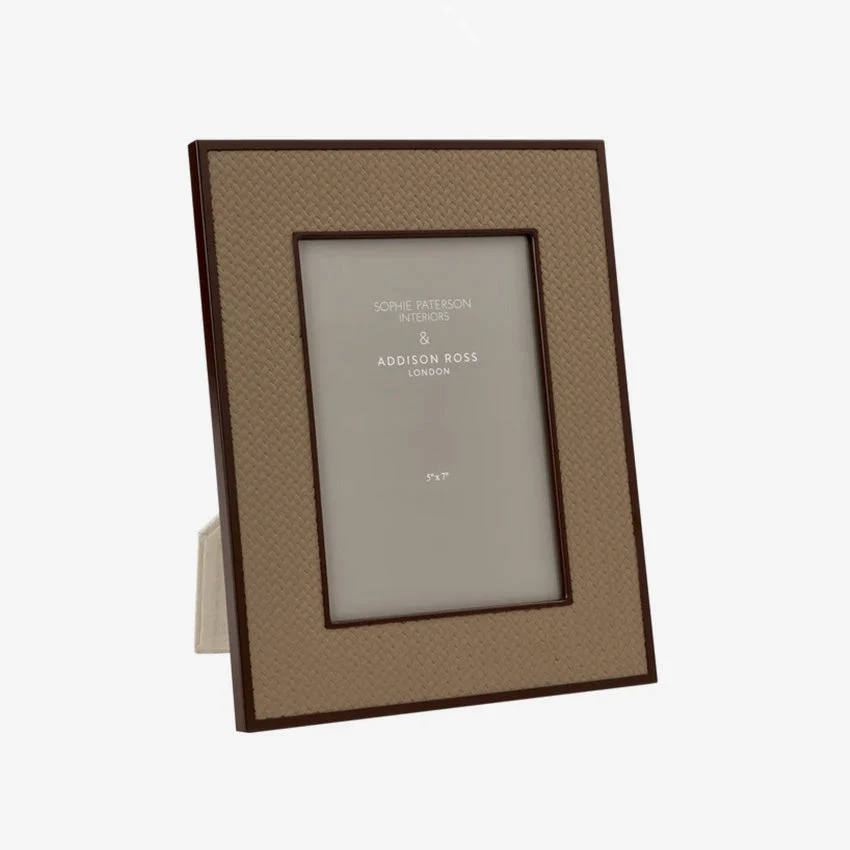 Addison Ross | Hazelnut Weave Picture Frame — 5" x 7"