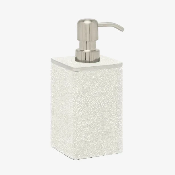 Pigeon & Poodle | Bradford Soap Pump - White & Silver