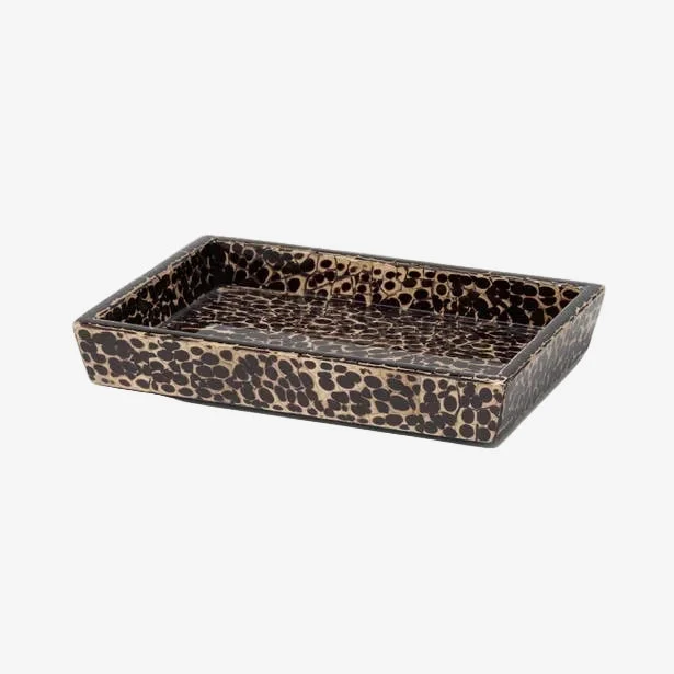 Pigeon & Poodle | Callas Soap Dish — Deep Bronze / Rectangular
