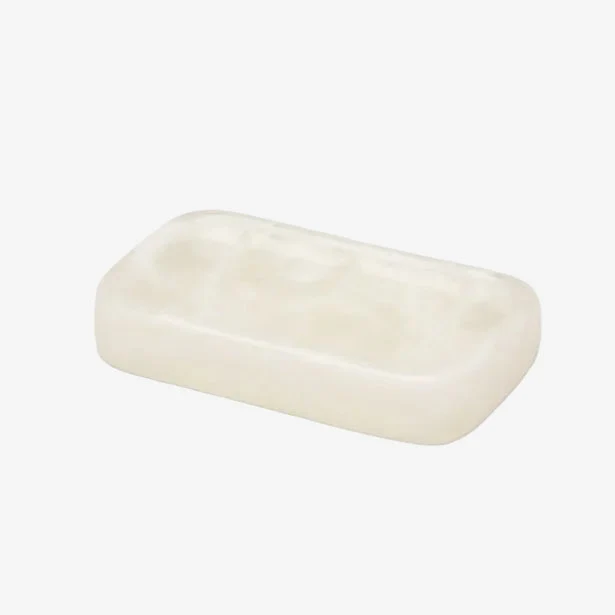 Pigeon & Poodle | Abiko Soap Dish - Pearl White