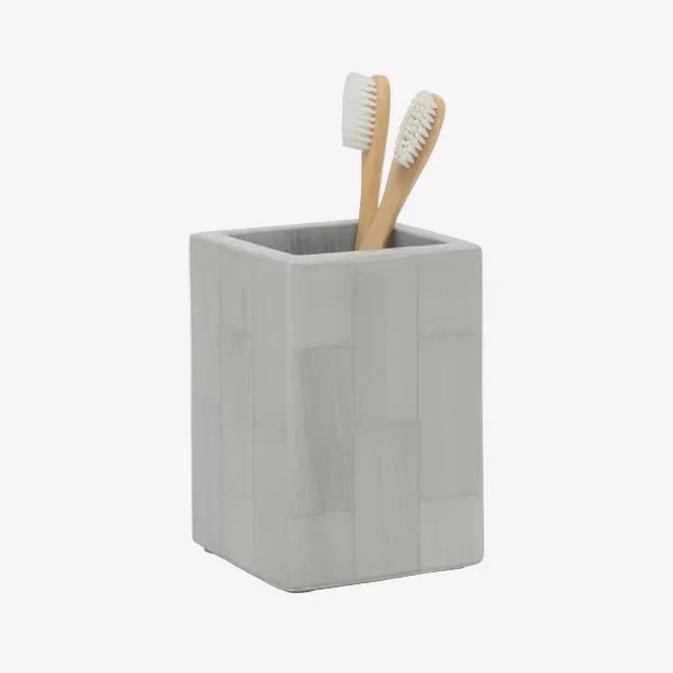 Pigeon & Poodle | Arles Brush Holder - Light Gray