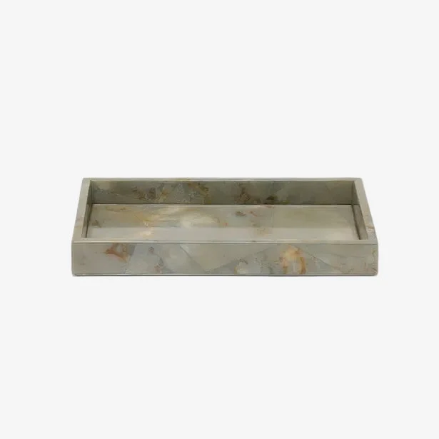 Pigeon & Poodle | Gorman Tray - Grey — 10.5"L x 6"W x 1"H