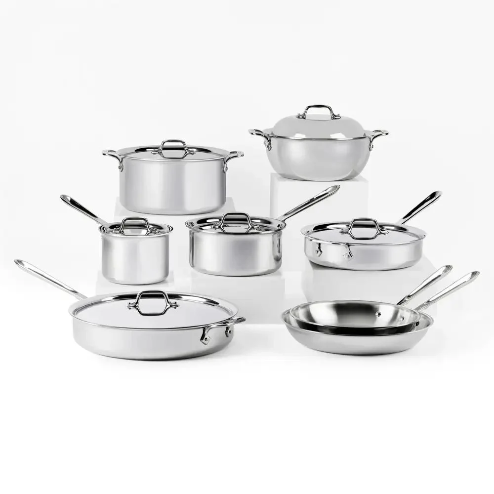 All-Clad D3 Stainless Steel 14 Piece Set - 401716