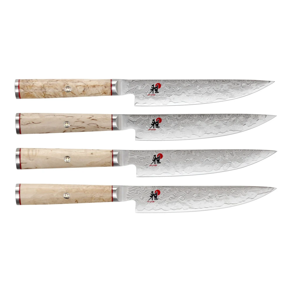 Miyabi 5000MCD 4 Piece Birchwood Steak Knives - 34379-000 - Made in Japan