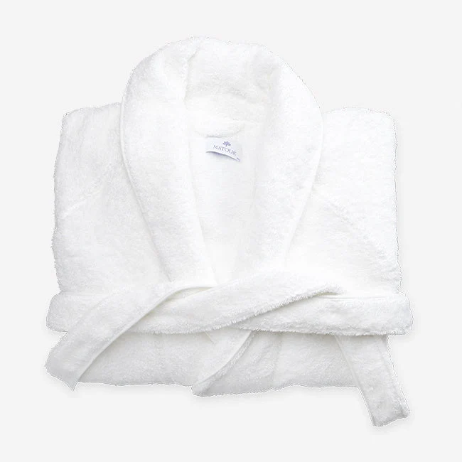 Matouk | E100 Cairo Robes — White-White / Extra-Large