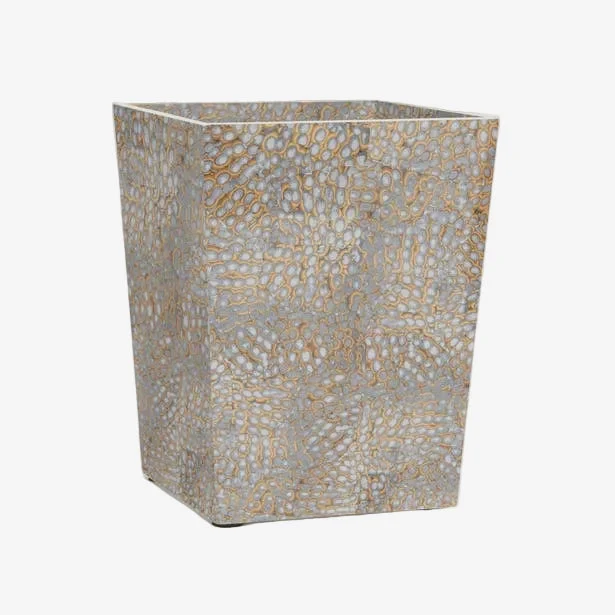 Pigeon & Poodle | Callas Wastebasket — Silver