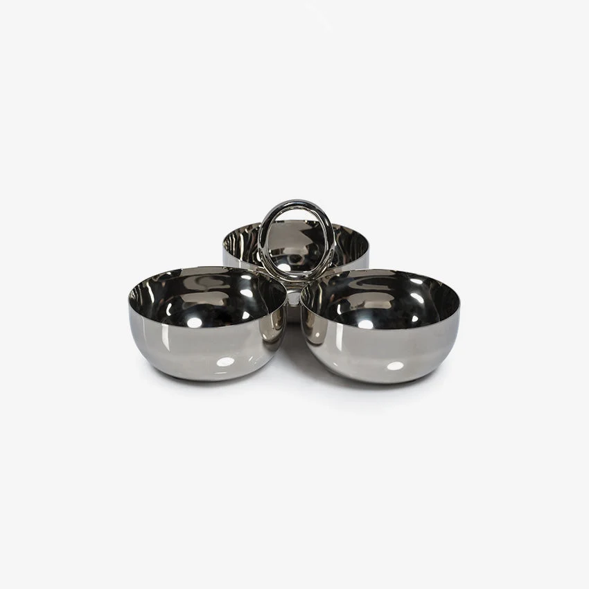 Zodax | Aperitifs Cocktail Condiment Bowl Set — Polished Nickel