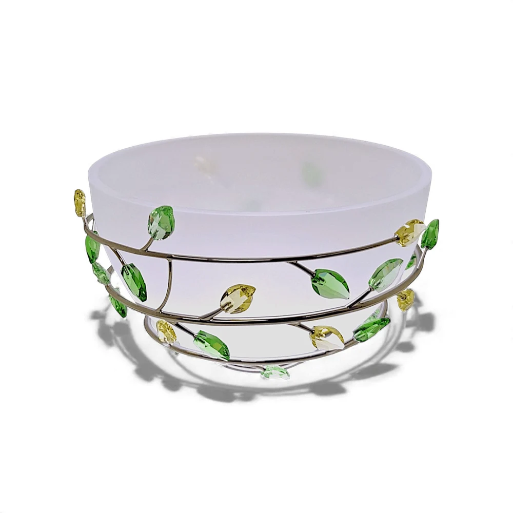 Swarovski Crystal Jonquil Leaves Bowl