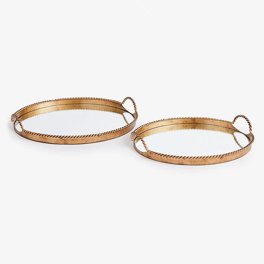 Napa Home & Garden | Braiden Decorative Mirrored Trays - Set Of 2