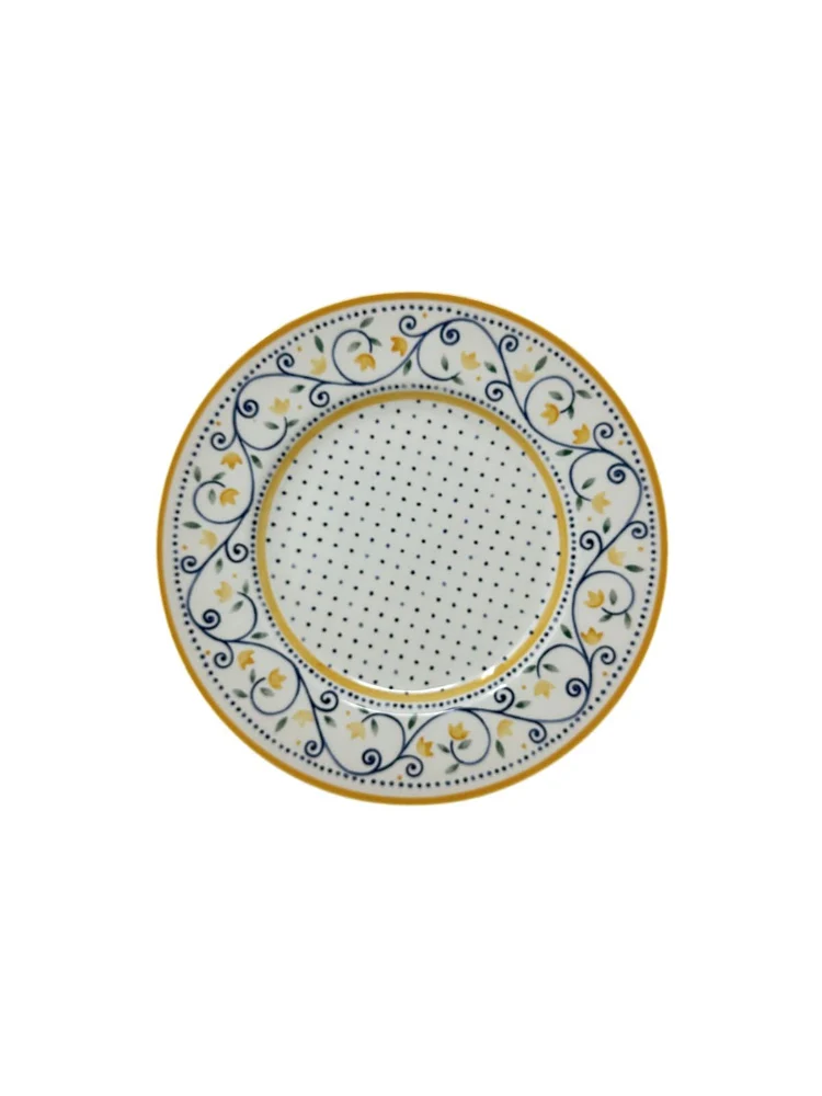 International Country Dots Salad Plate