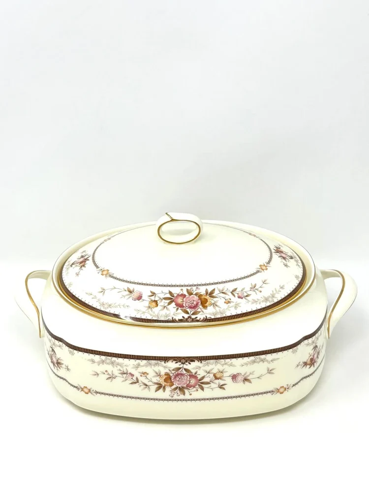 NORITAKE BRENTLY COVERED VEGETABLE BOWL