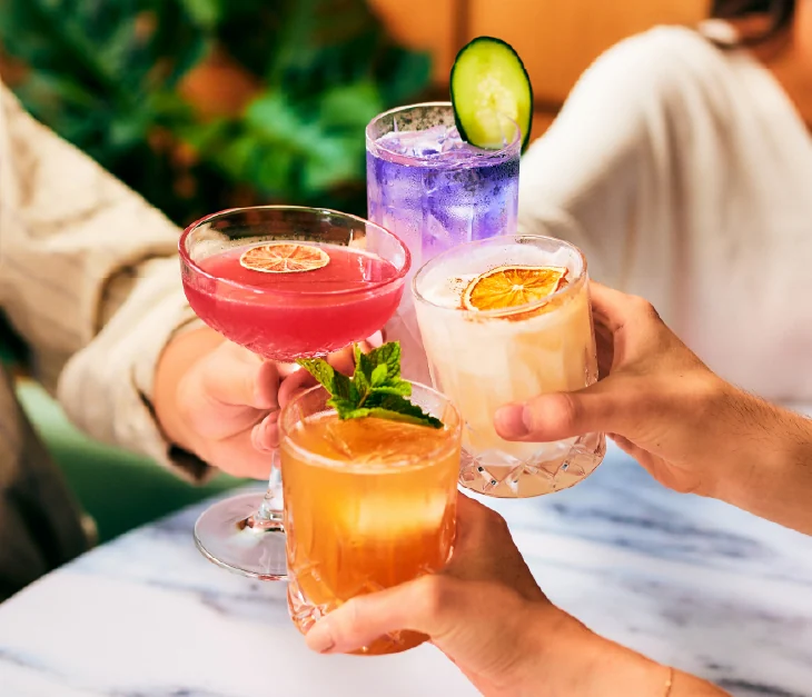 Happy hour twice a day: 2 to 5 pm and 9 pm to 2 am
