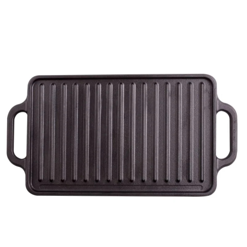 Victoria Cast Iron Reversible Griddle - 33 x 21 cm
