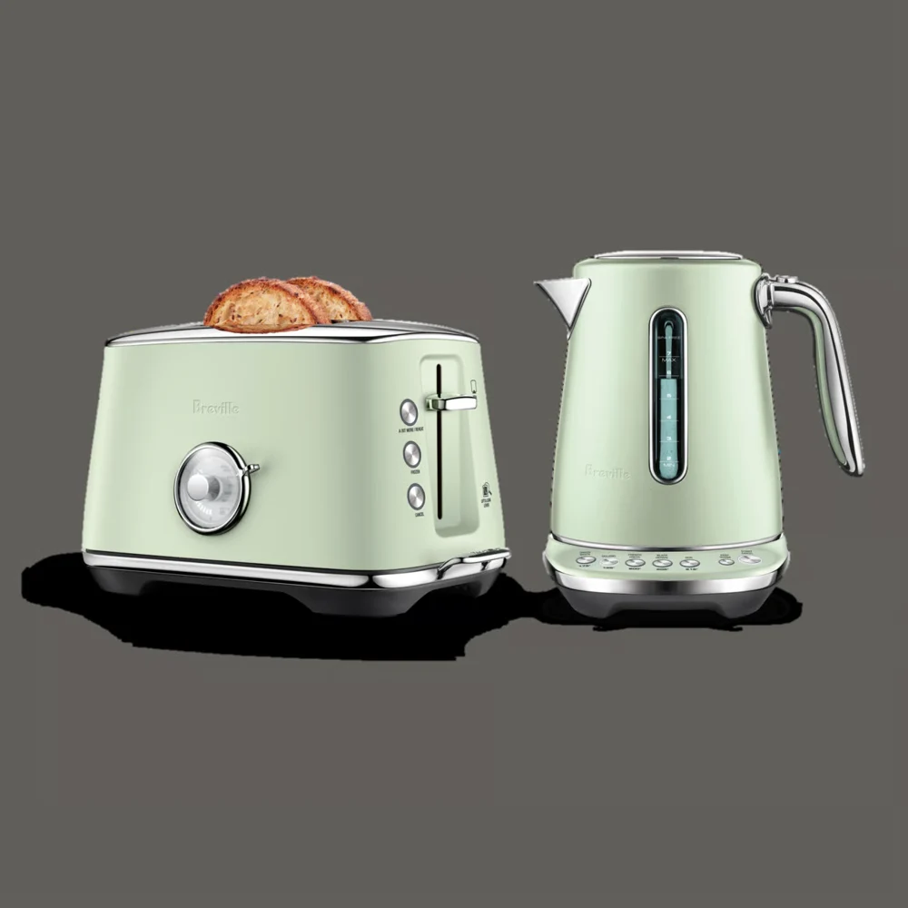 Breville the Smart Luxe Duo™ Toaster and Kettle - Frosted Sage